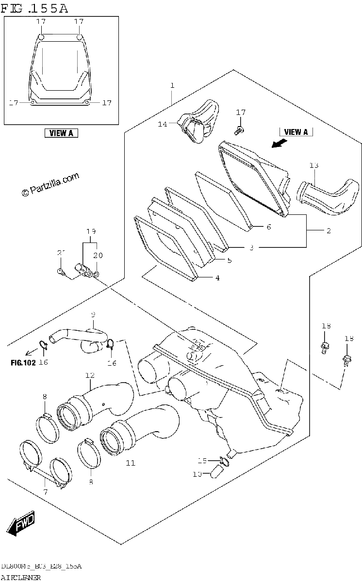 Diagrama de AIR CLEANER