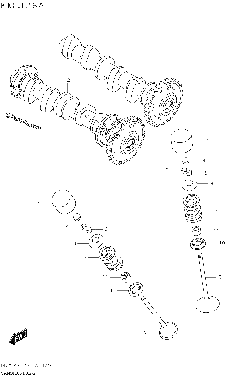 Diagrama de CAMSHAFT VALVE