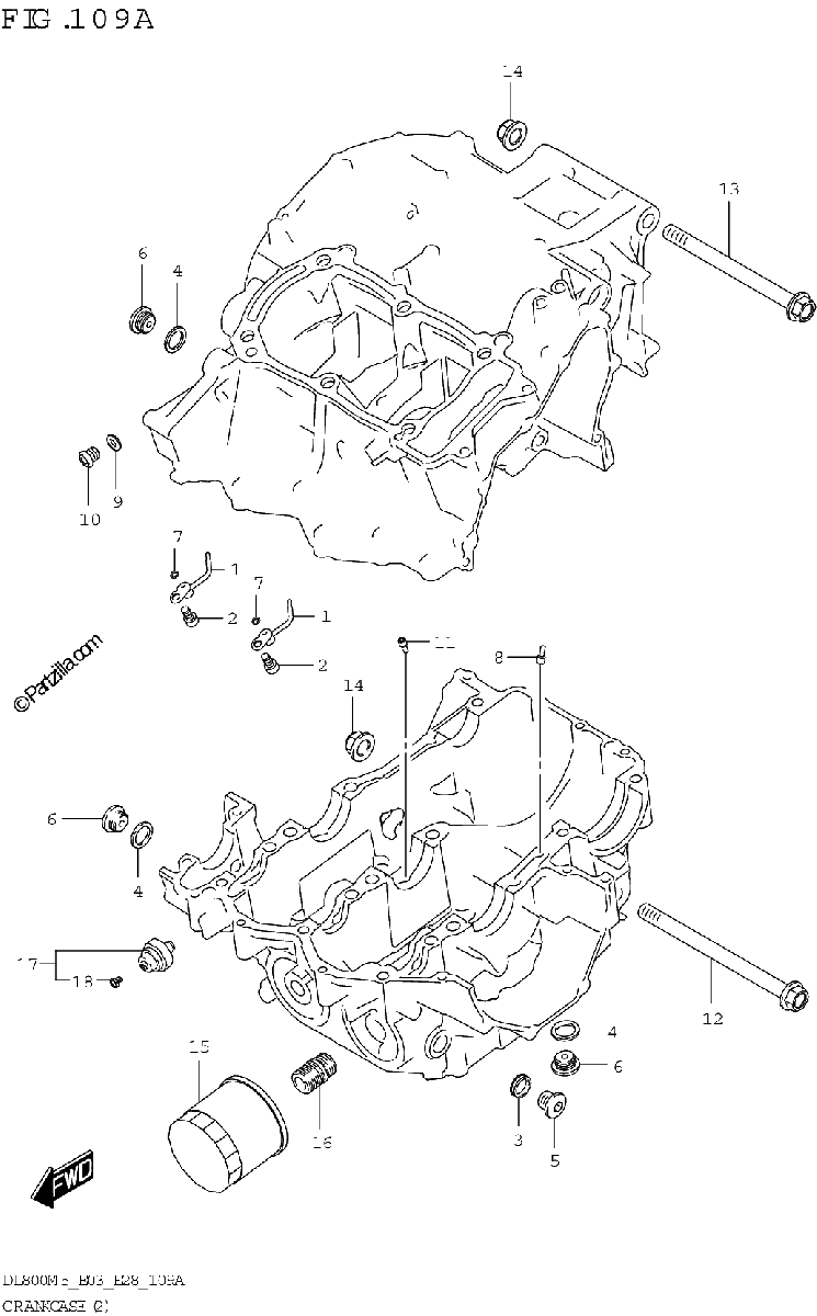 Diagrama de CRANKCASE 2