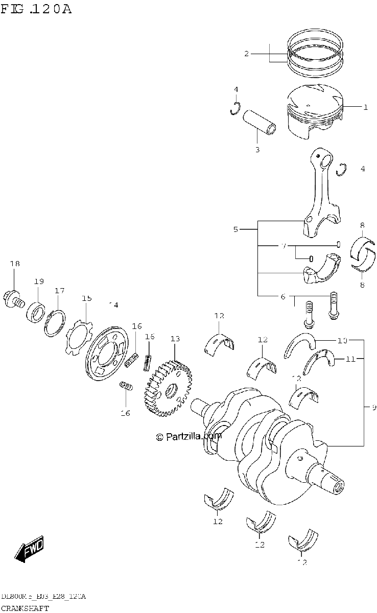 Diagrama de CRANKSHAFT