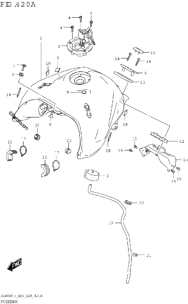 Diagrama de FUEL TANK