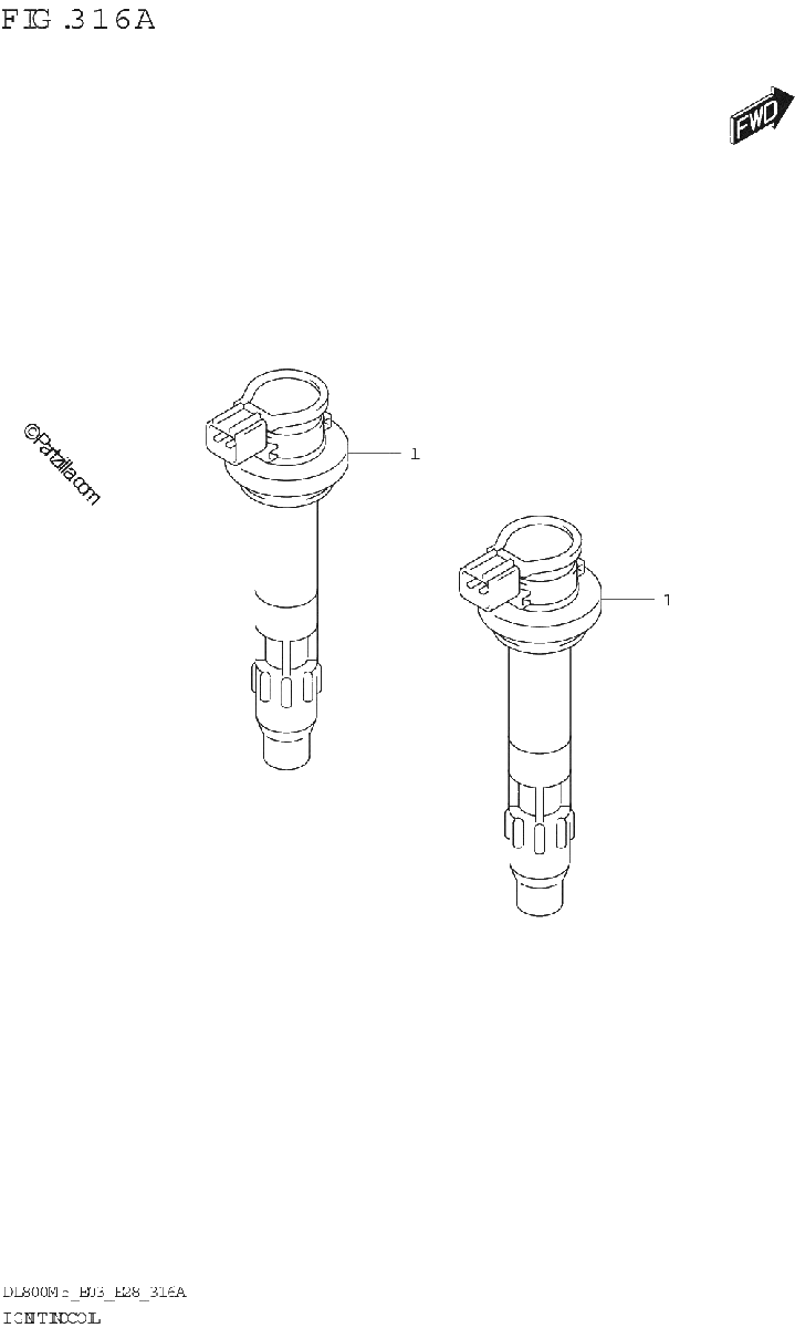 Diagrama de IGNITION COIL