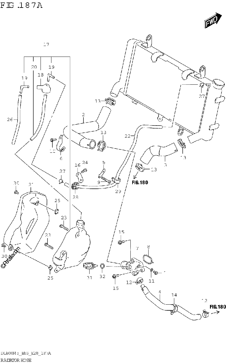 Diagrama de RADIATOR HOSE