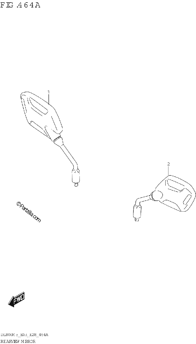 Diagrama de REAR VIEW MIRROR