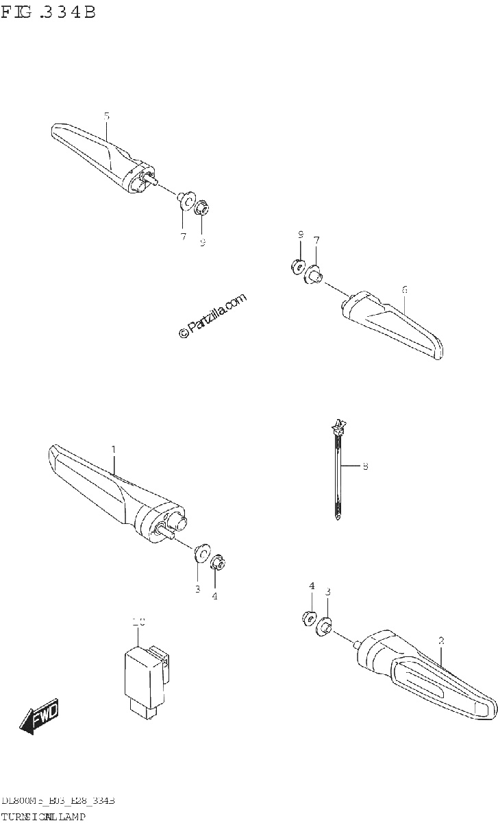Diagrama de TURNSIGNAL LAMP