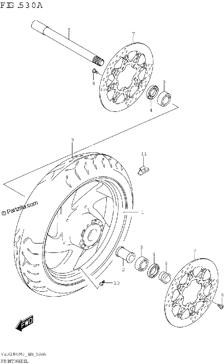 Diagrama de FRONT WHEEL