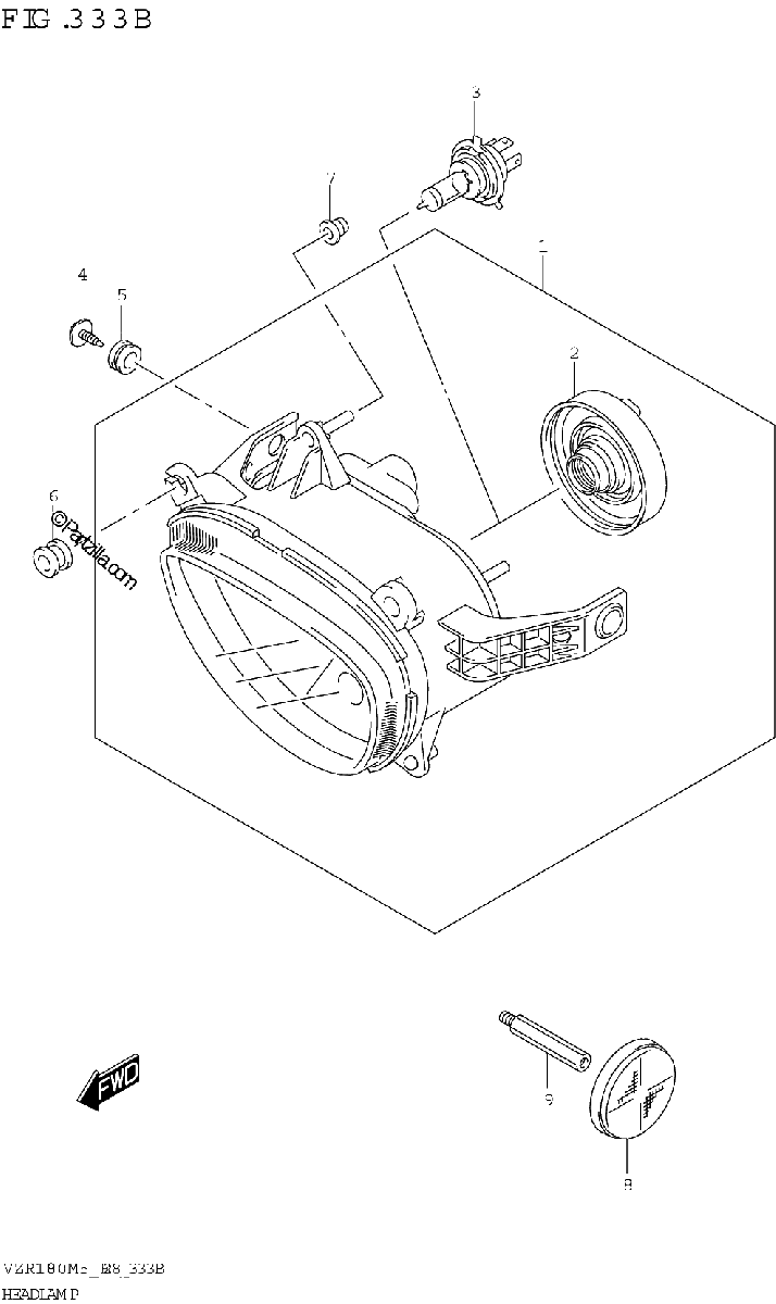 Diagrama de HEADLAMP