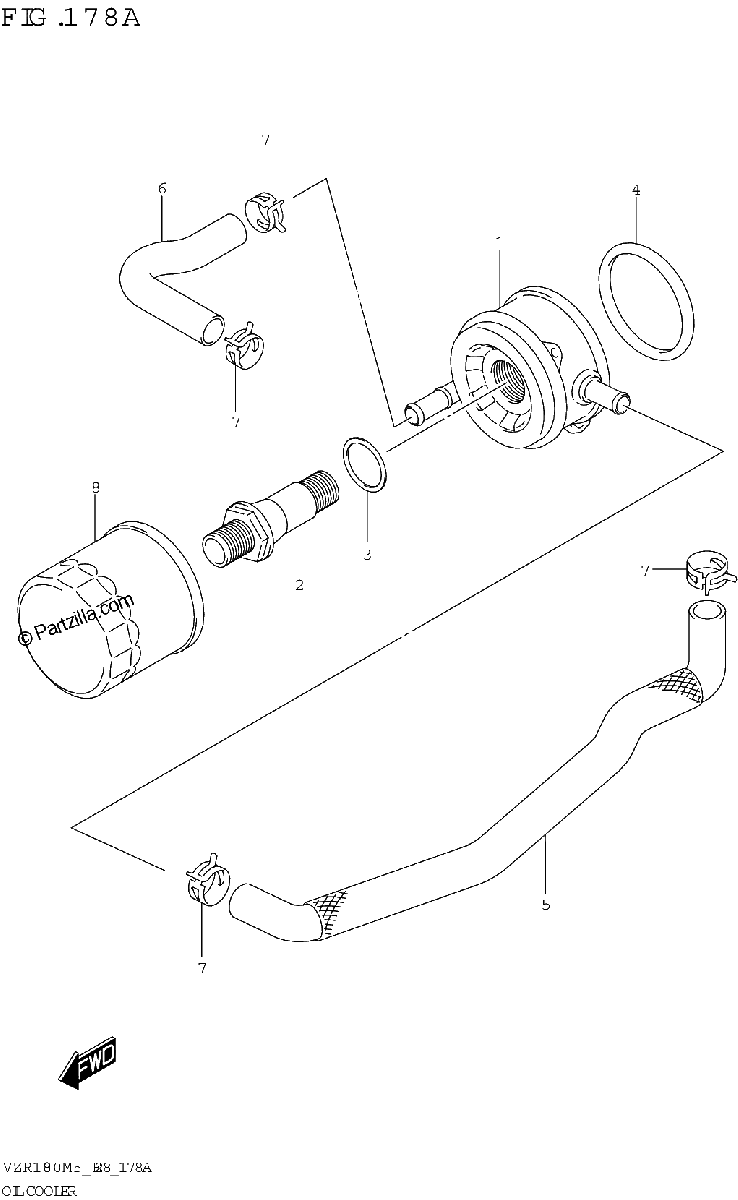 Diagrama de OIL COOLER