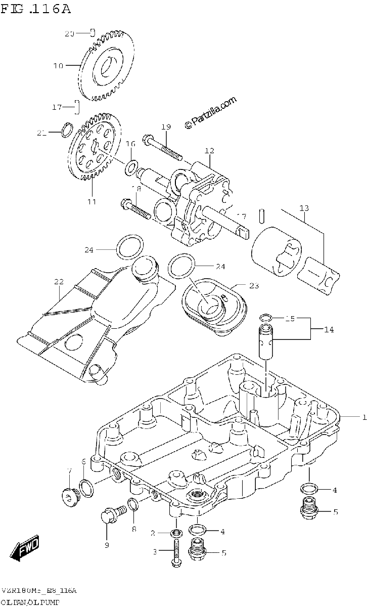 Diagrama de OIL PAN OIL PUMP