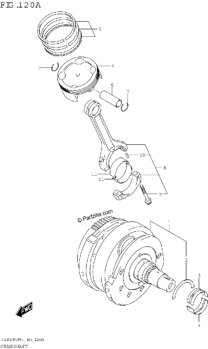 Diagrama de CRANKSHAFT