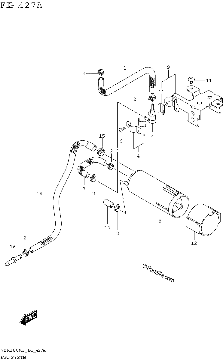 Diagrama de EVAP SYSTEM