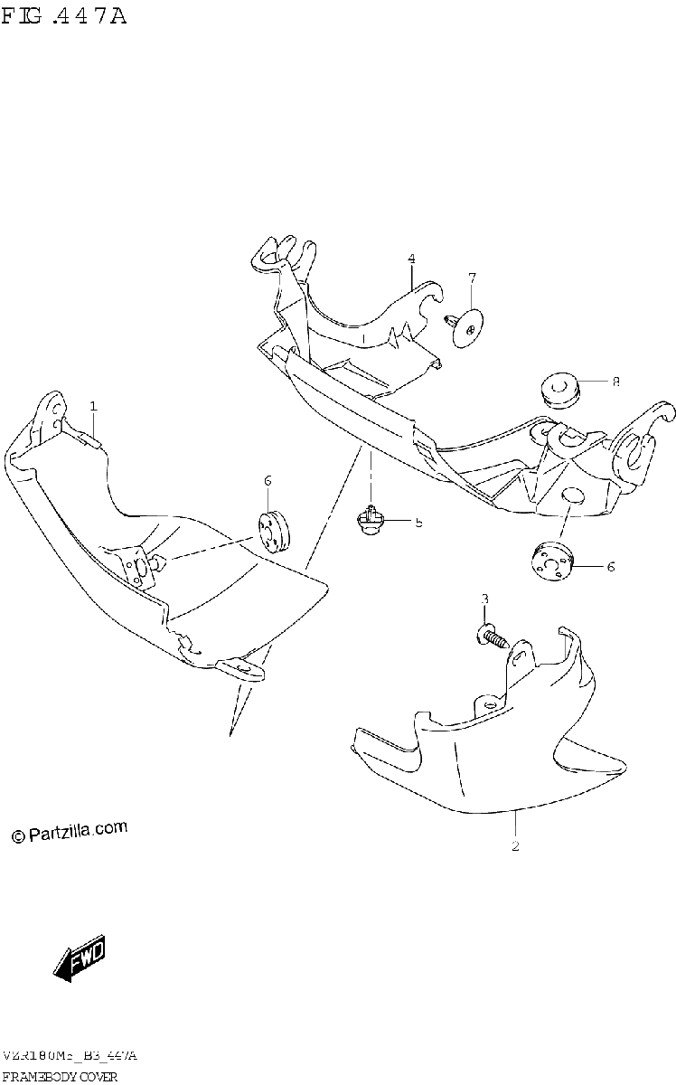 Diagrama de FRAME BODY COVER