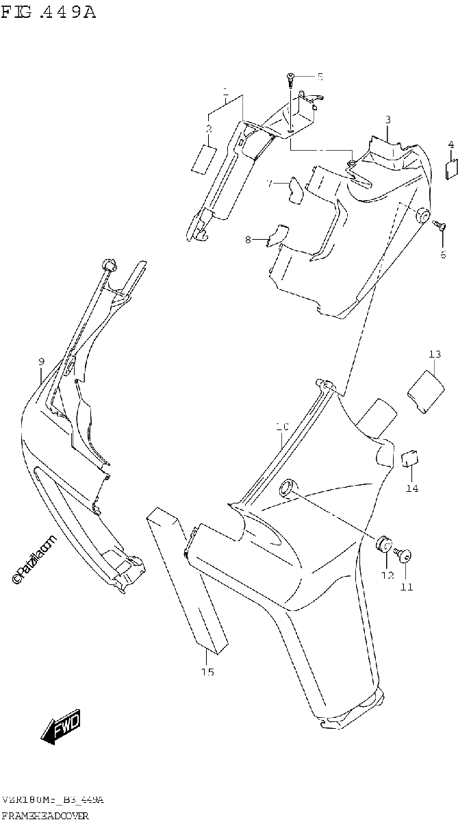 Diagrama de FRAME HEAD COVER