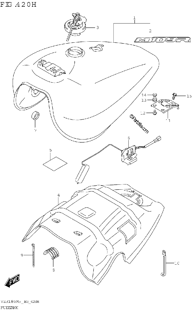 Diagrama de FUEL TANK