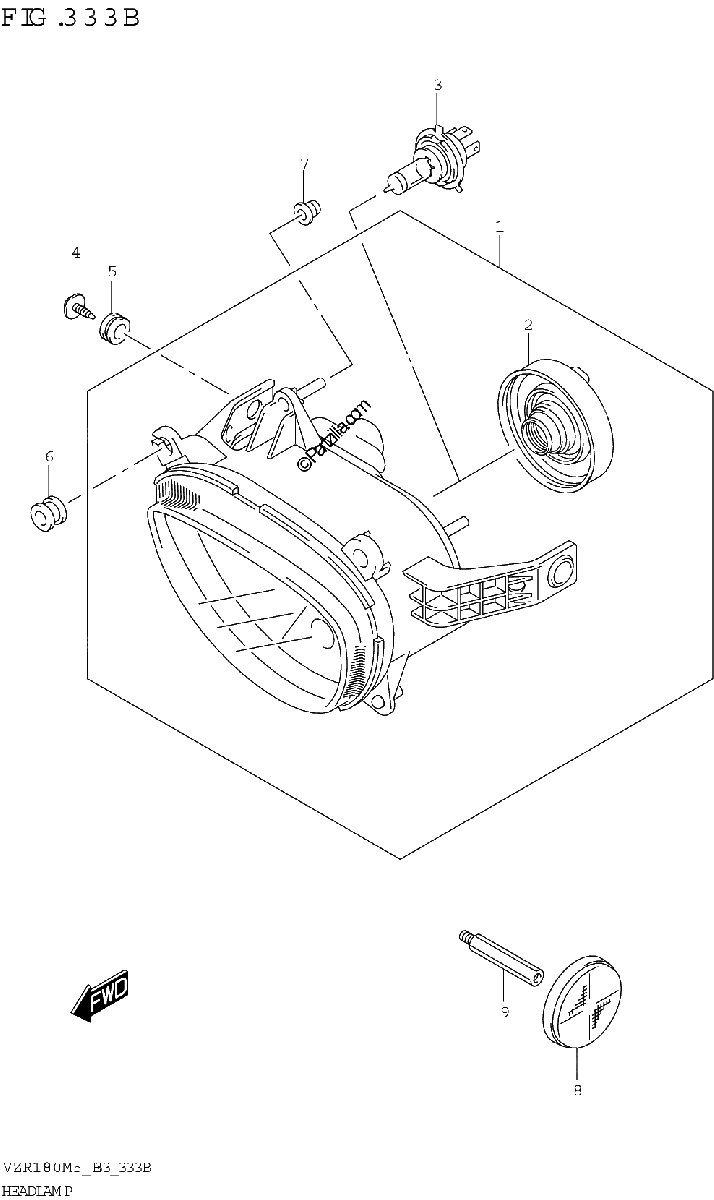 Diagrama de HEADLAMP