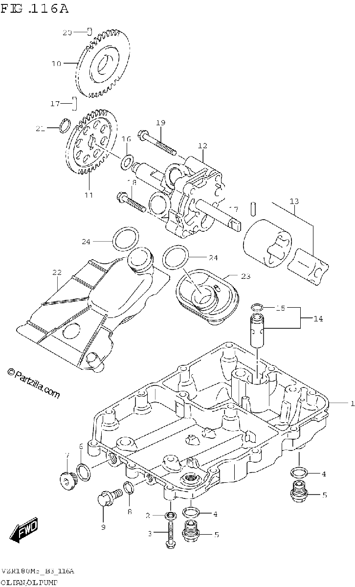 Diagrama de OIL PAN OIL PUMP