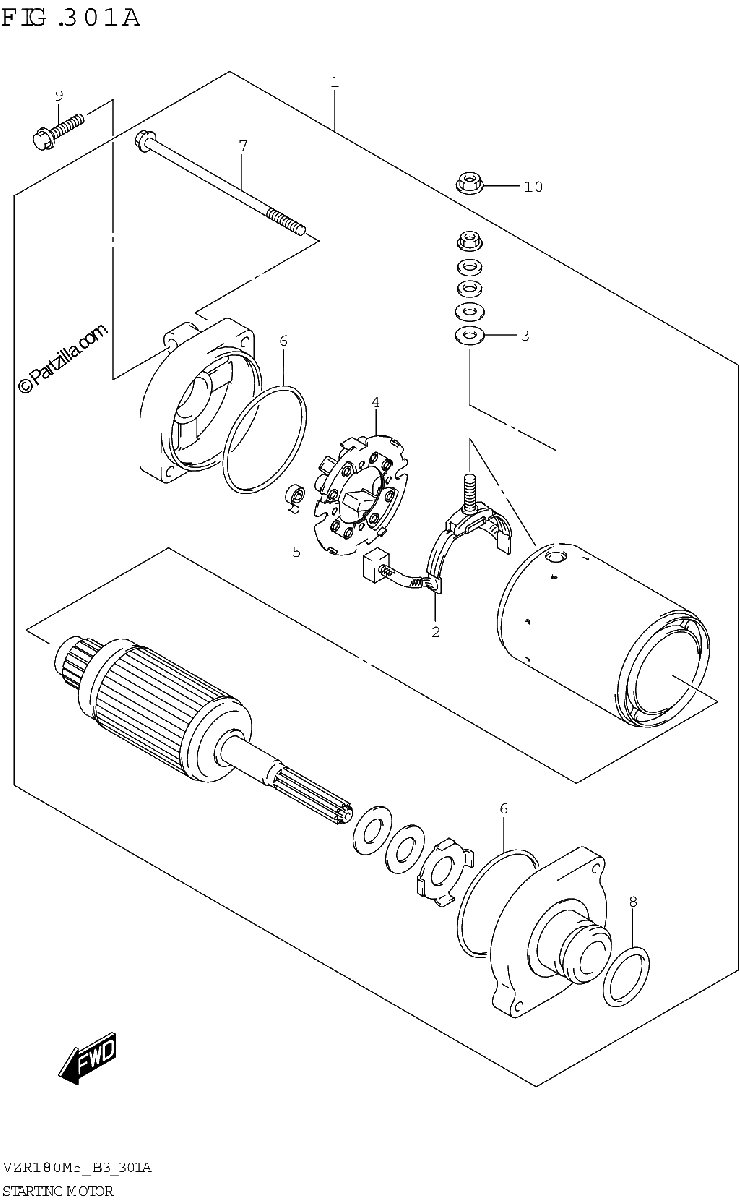 Diagrama de STARTING MOTOR