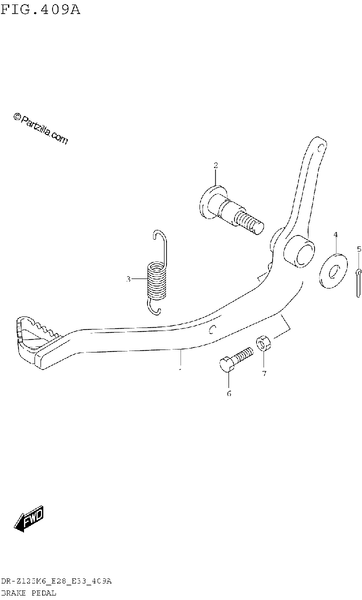 Diagrama de BRAKE PEDAL