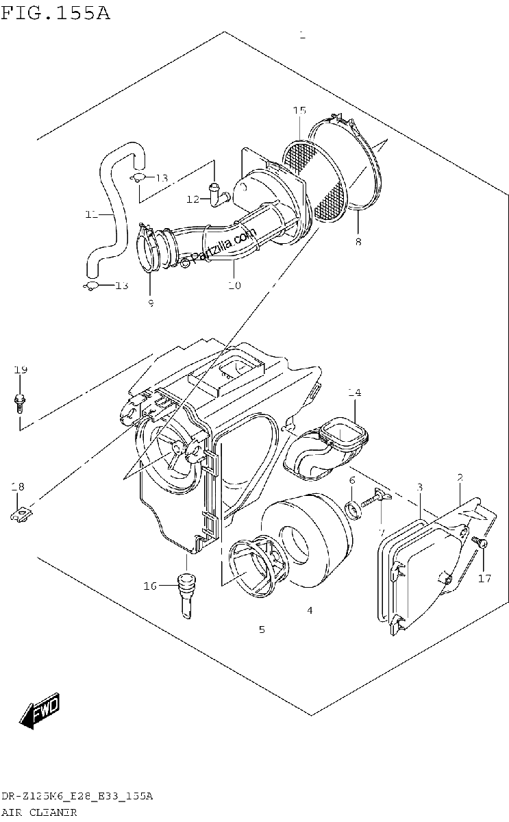 Diagrama de AIR CLEANER