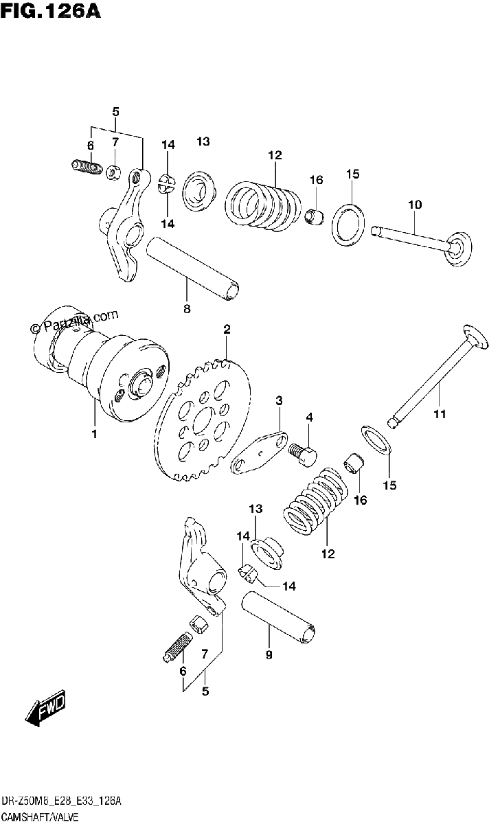 Diagrama de CAMSHAFT VALVE