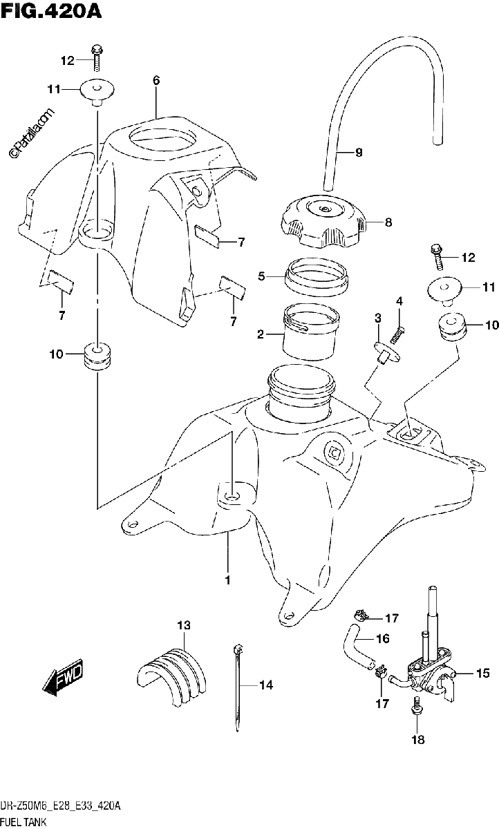 Diagrama de FUEL TANK