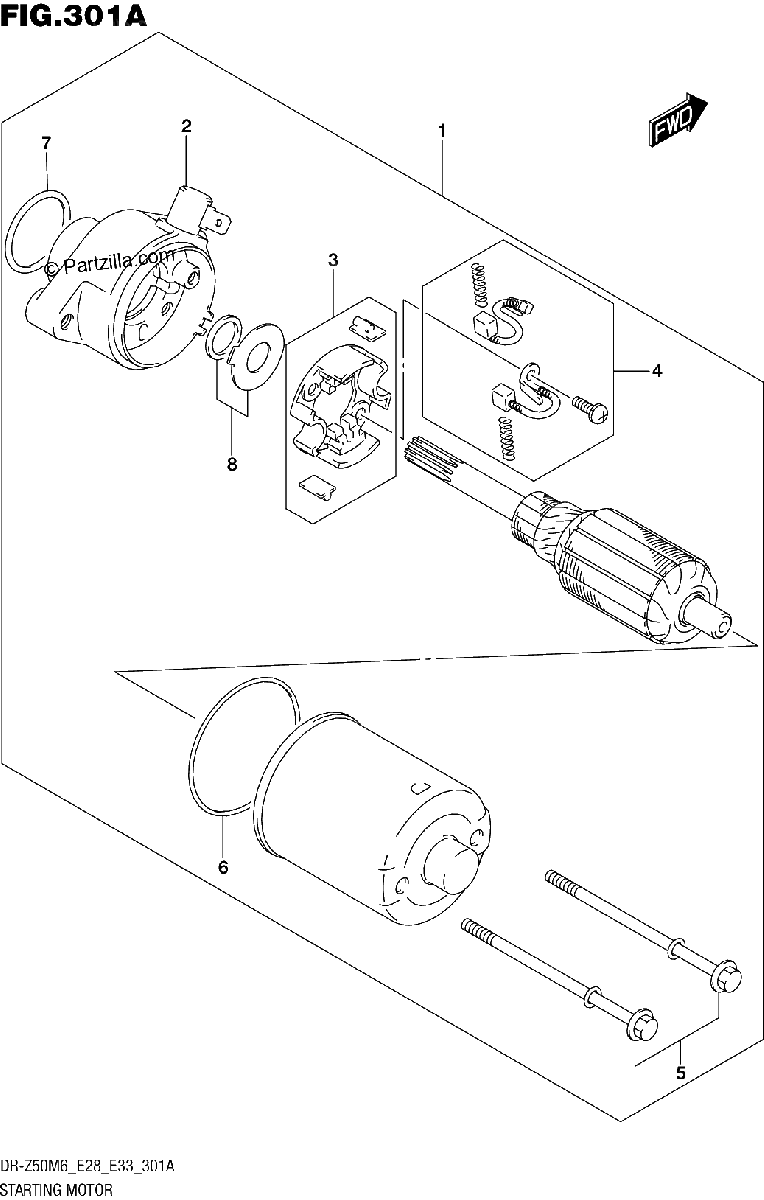 Diagrama de STARTING MOTOR