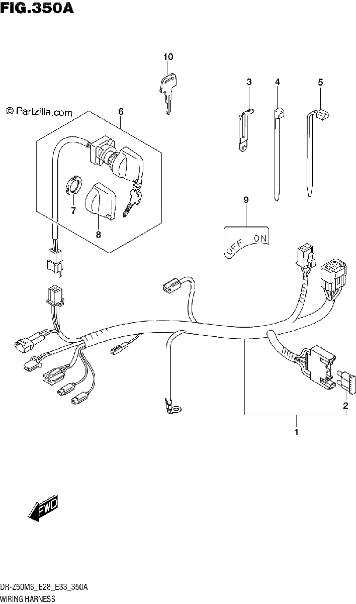 Diagrama de WIRING HARNESS