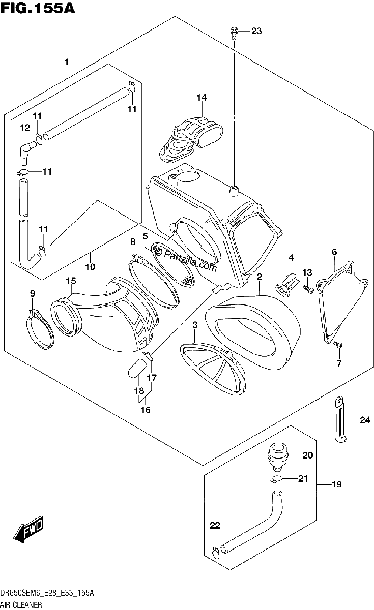 Diagrama de AIR CLEANER