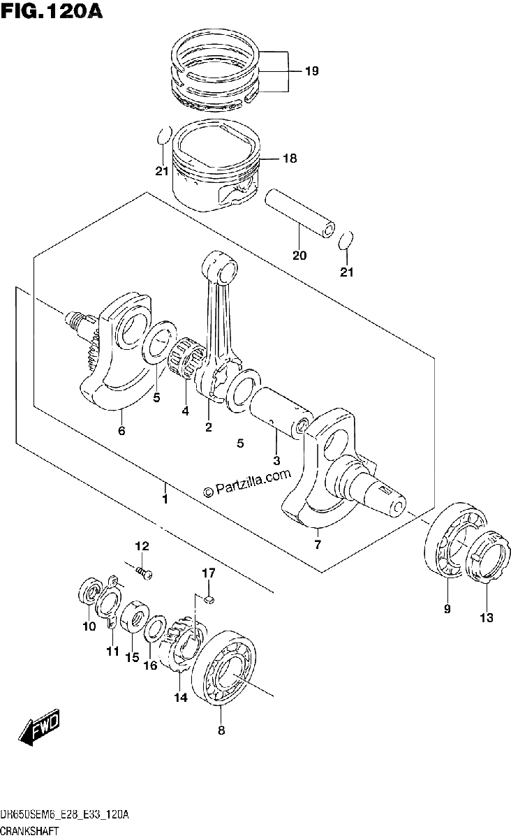 Diagrama de CRANKSHAFT