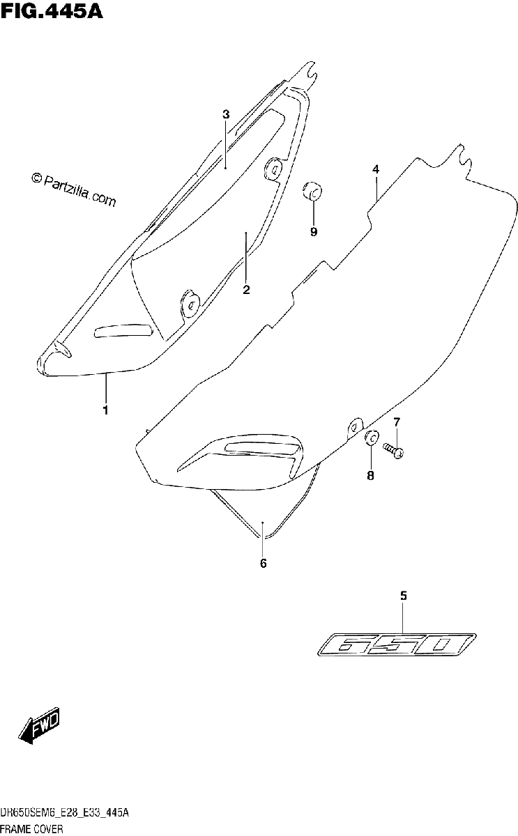 Diagrama de FRAME COVER