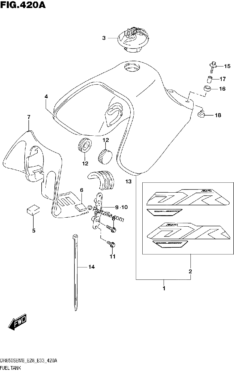Diagrama de FUEL TANK