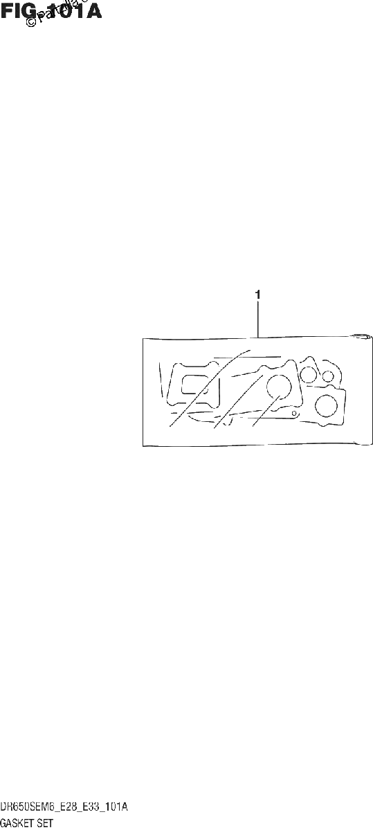 Diagrama de GASKET SET