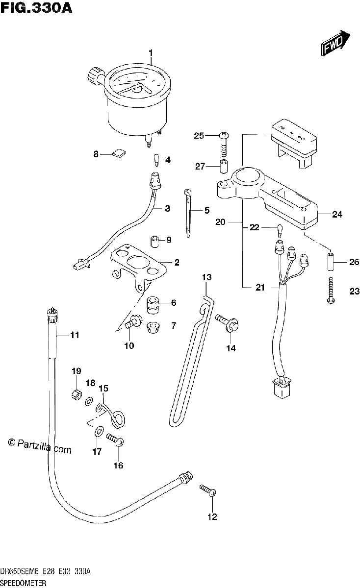 Diagrama de SPEEDOMETER E33
