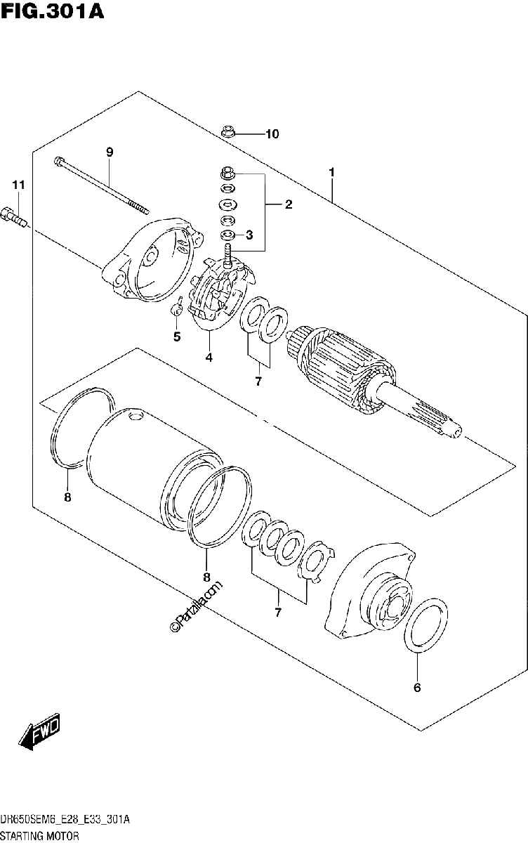 Diagrama de STARTING MOTOR