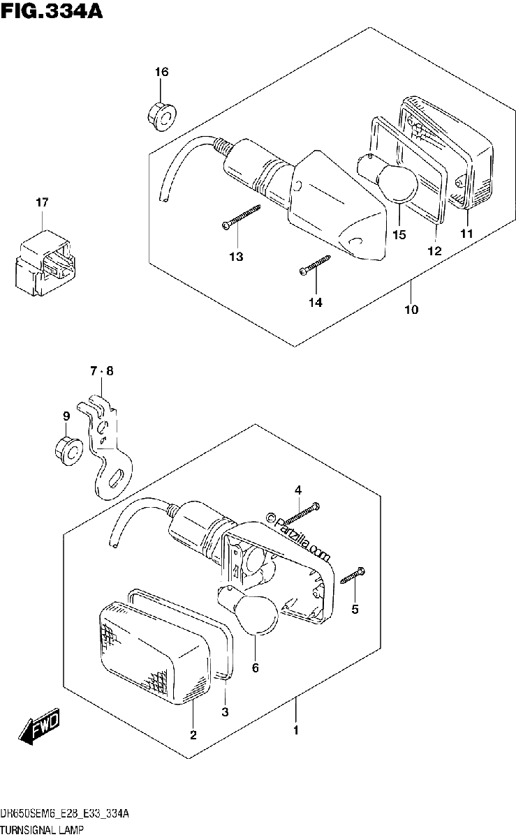 Diagrama de TURNSIGNAL LAMP