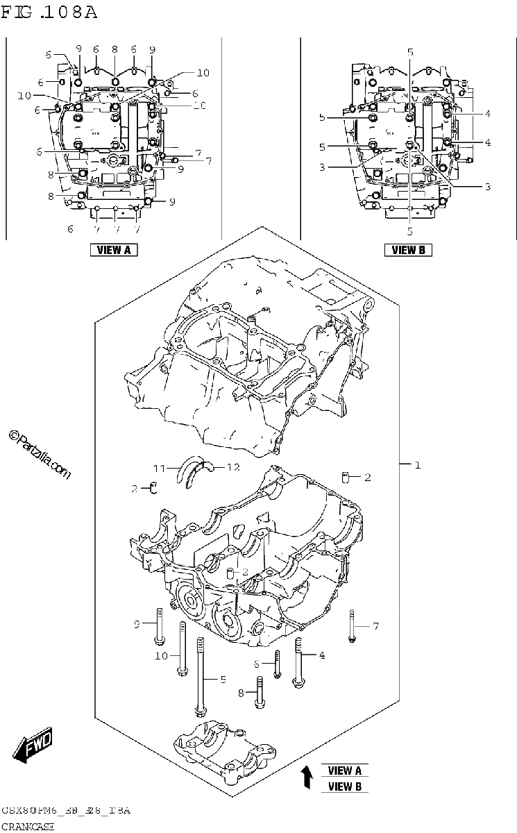 Diagrama de CRANKCASE