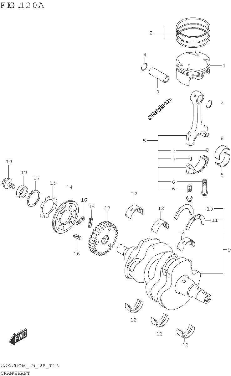 Diagrama de CRANKSHAFT