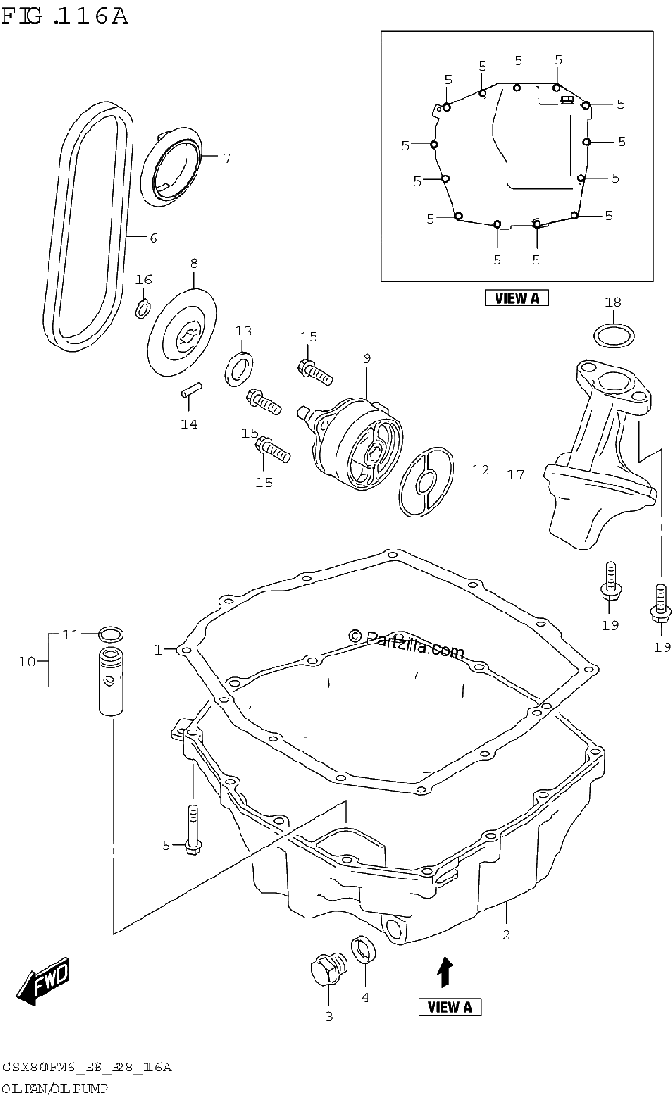 Diagrama de OIL PAN OIL PUMP