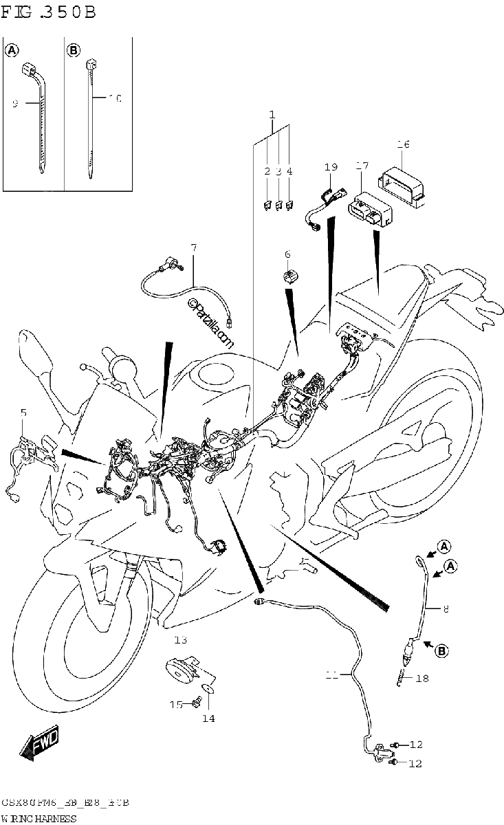 Diagrama de WIRING HARNESS