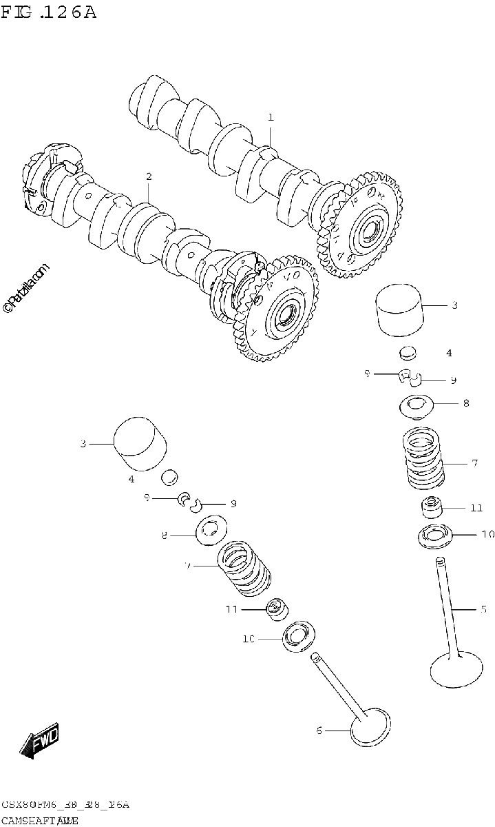 Diagrama de CAMSHAFT VALVE