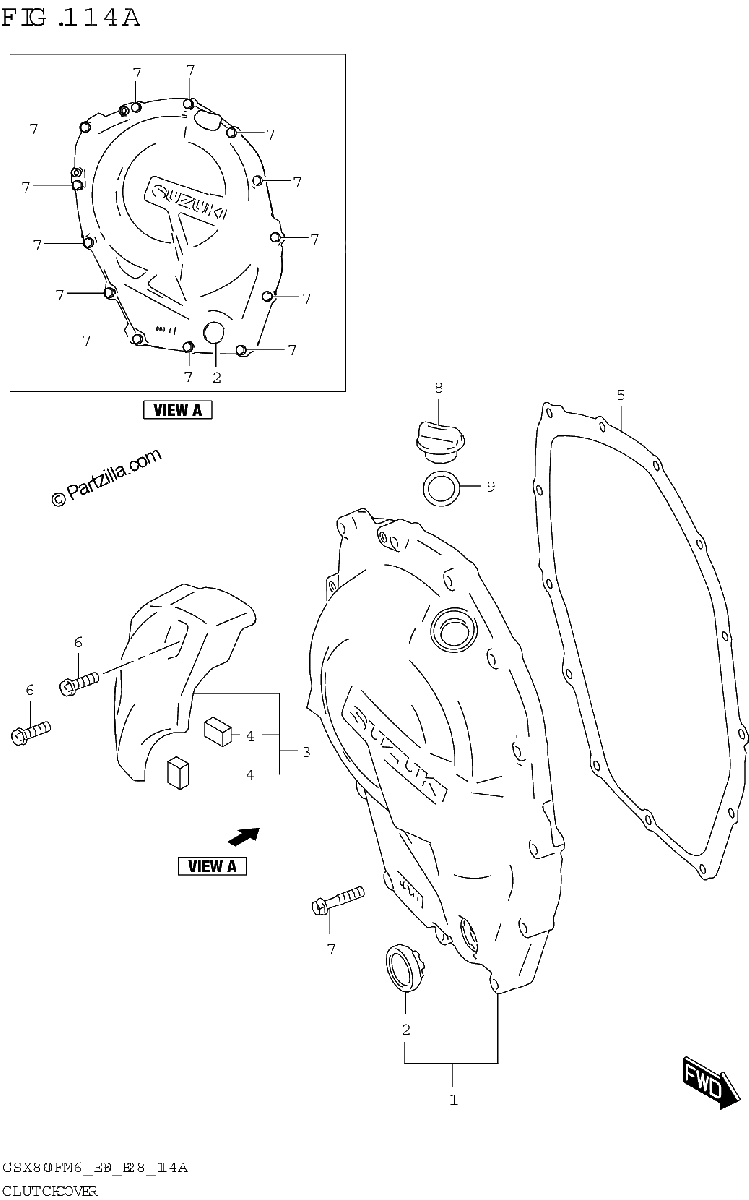 Diagrama de CLUTCH COVER