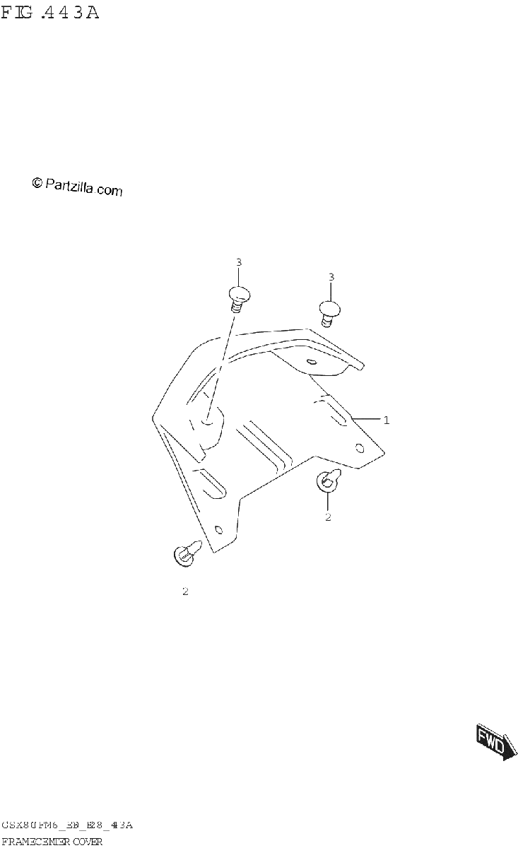 Diagrama de FRAME CENTER COVER