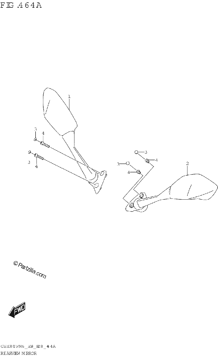 Diagrama de REAR VIEW MIRROR