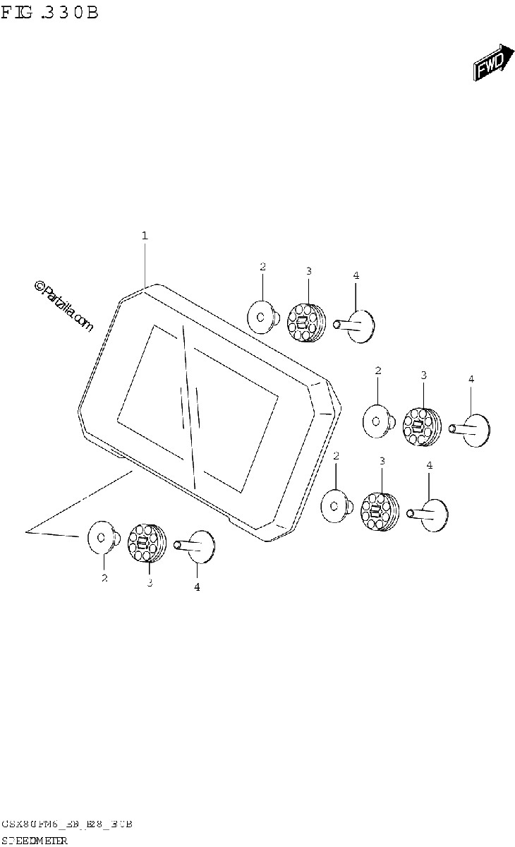 Diagrama de SPEEDOMETER E03 E33