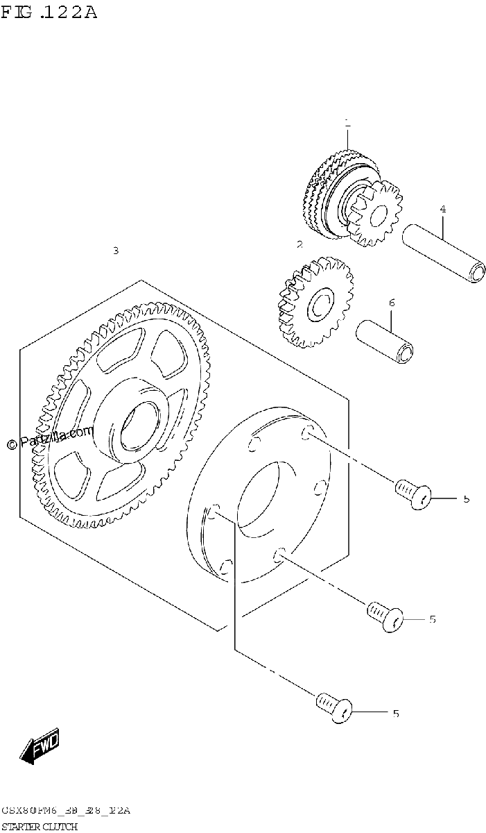 Diagrama de STARTER CLUTCH