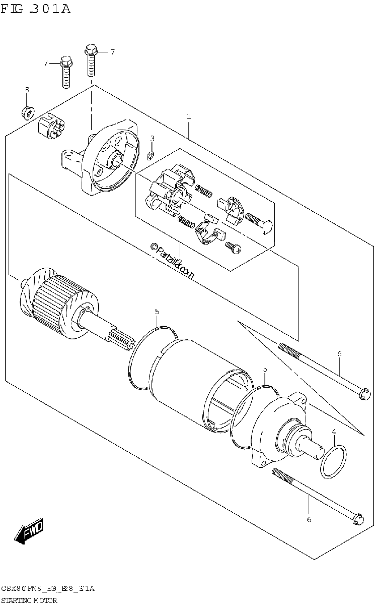 Diagrama de STARTING MOTOR