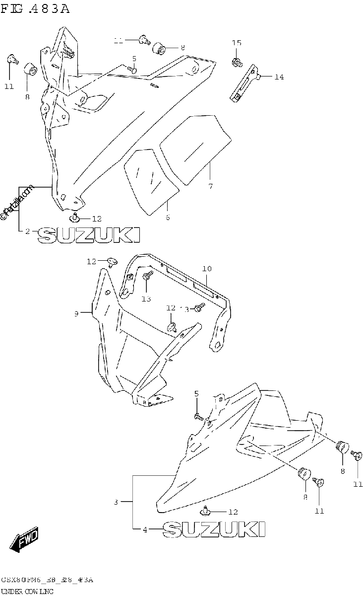 Diagrama de UNDER COWLING