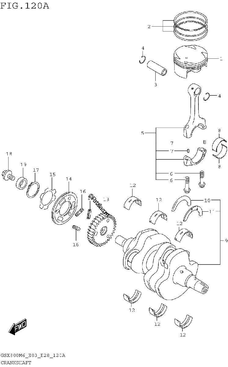 Diagrama de CRANKSHAFT