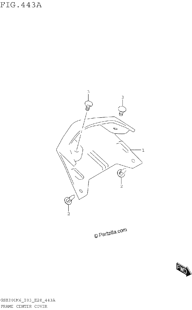 Diagrama de FRAME CENTER COVER