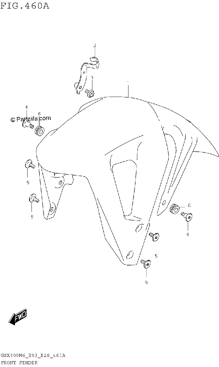 Diagrama de FRONT FENDER